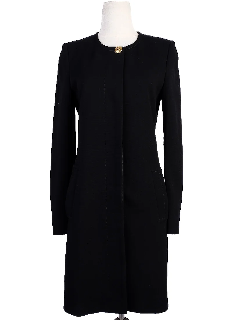 Emilio Pucci Black Viscose Coat — 2