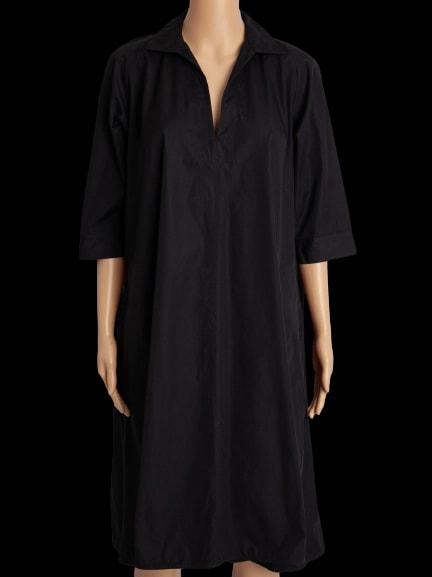 Max Mara Black Cotton Casual Dress — 1