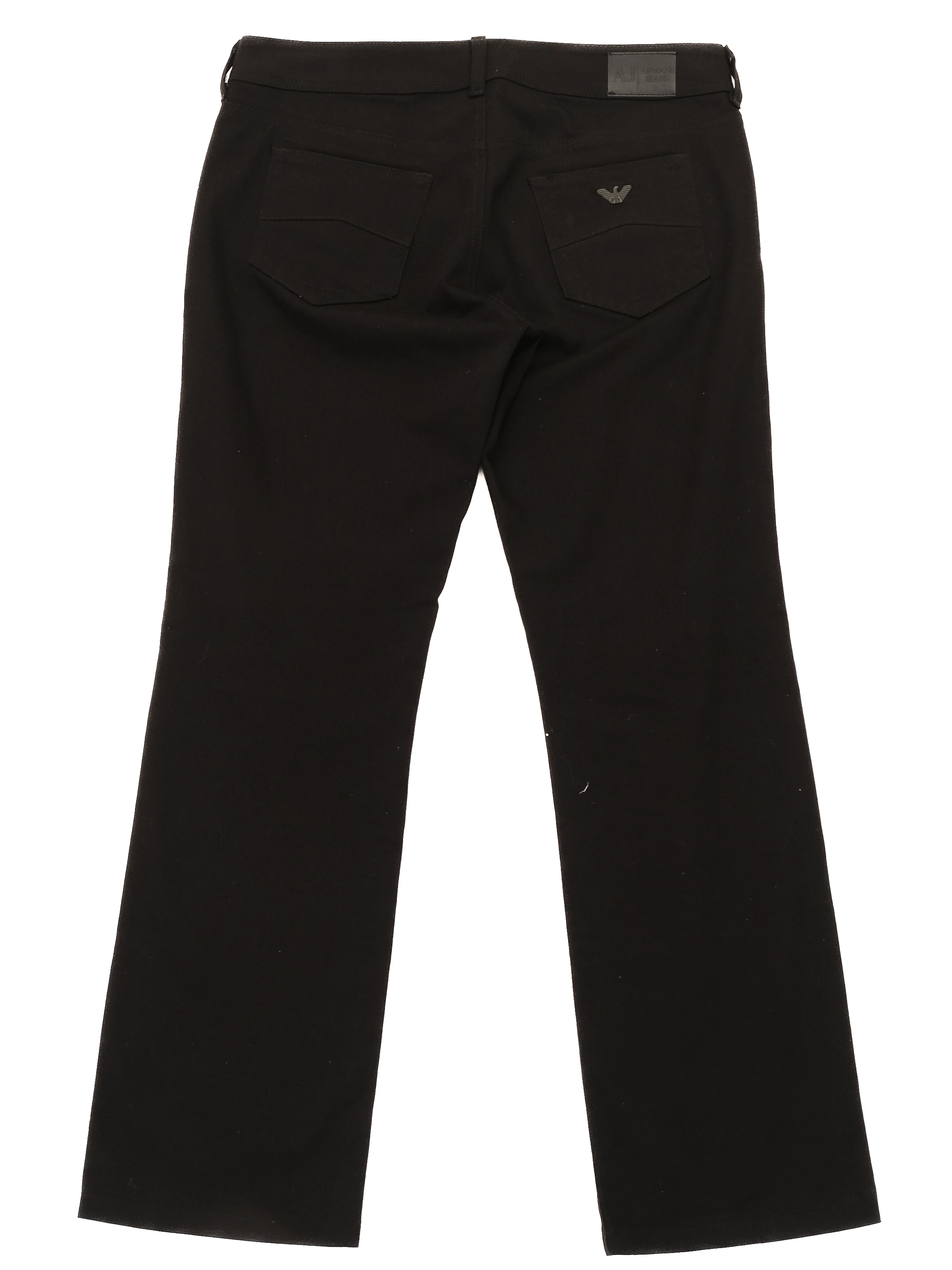 Armani Jeans Black Cotton Straight Jeans — 2