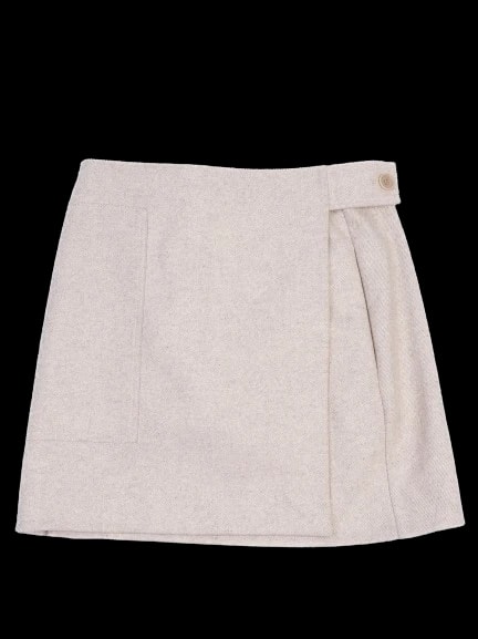 Cos White Wool Designer Piece — 1