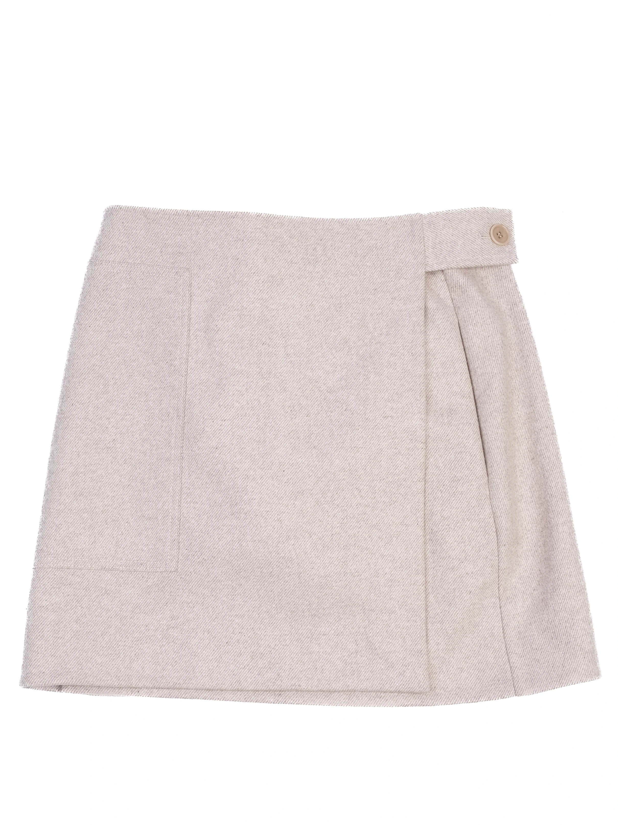 Cos White Wool Designer Piece — 3