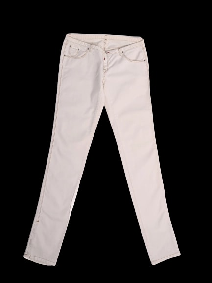 Dsquared2 White Cotton Casual Trousers — 1