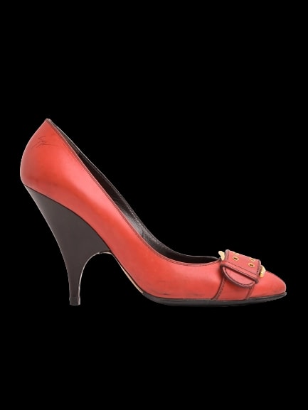 Giuseppe Zanotti Red Leather High Heel Pumps — 1