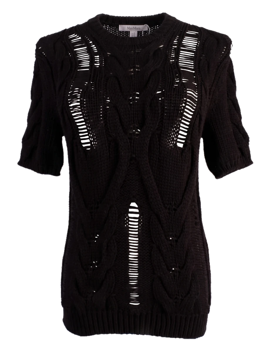 Max Mara Black Wool T-Shirt — 1