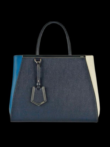 Fendi 2Jours Leather Tote