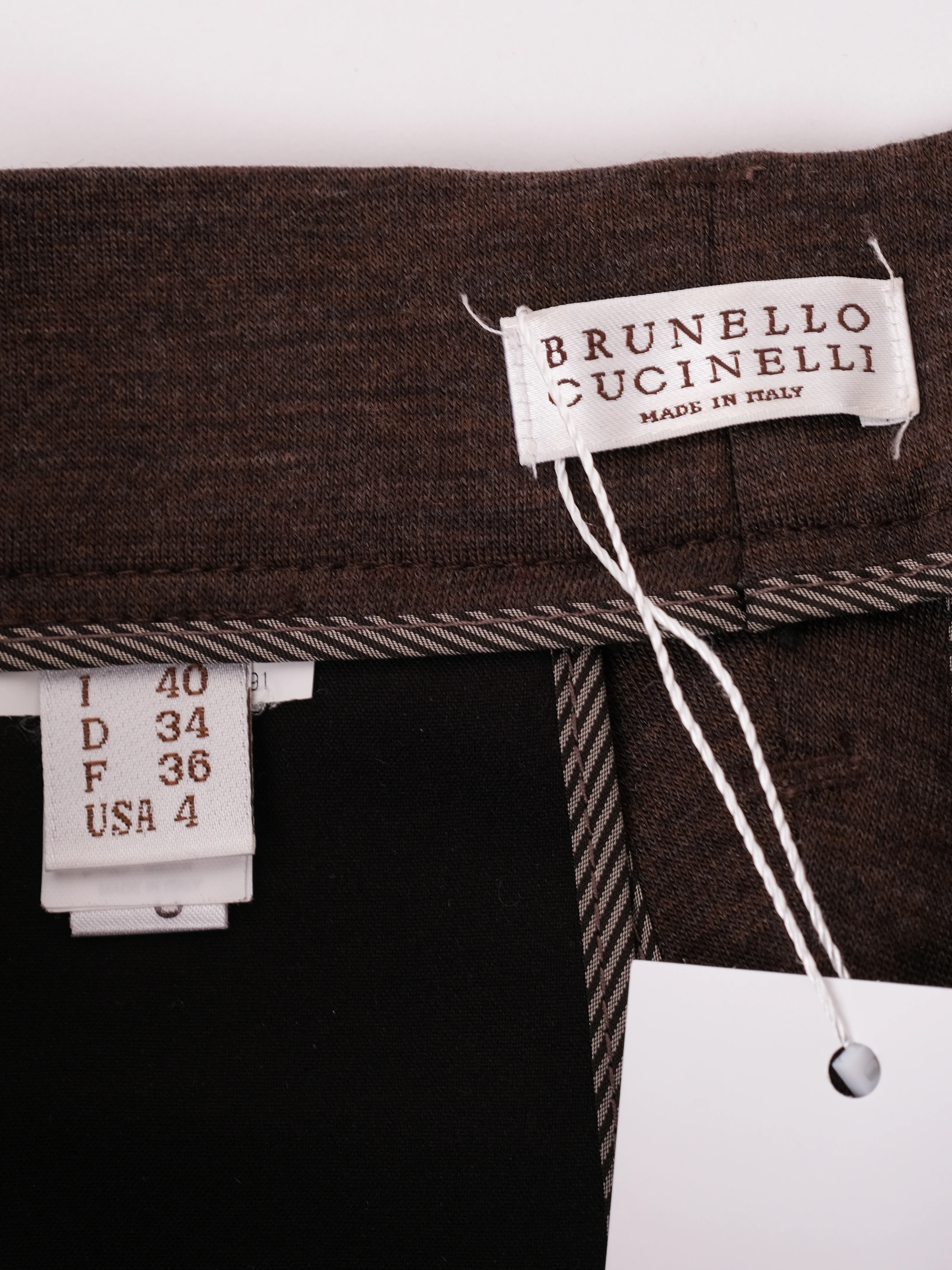 Brunello Cucinelli Orange Wool Trousers — 3