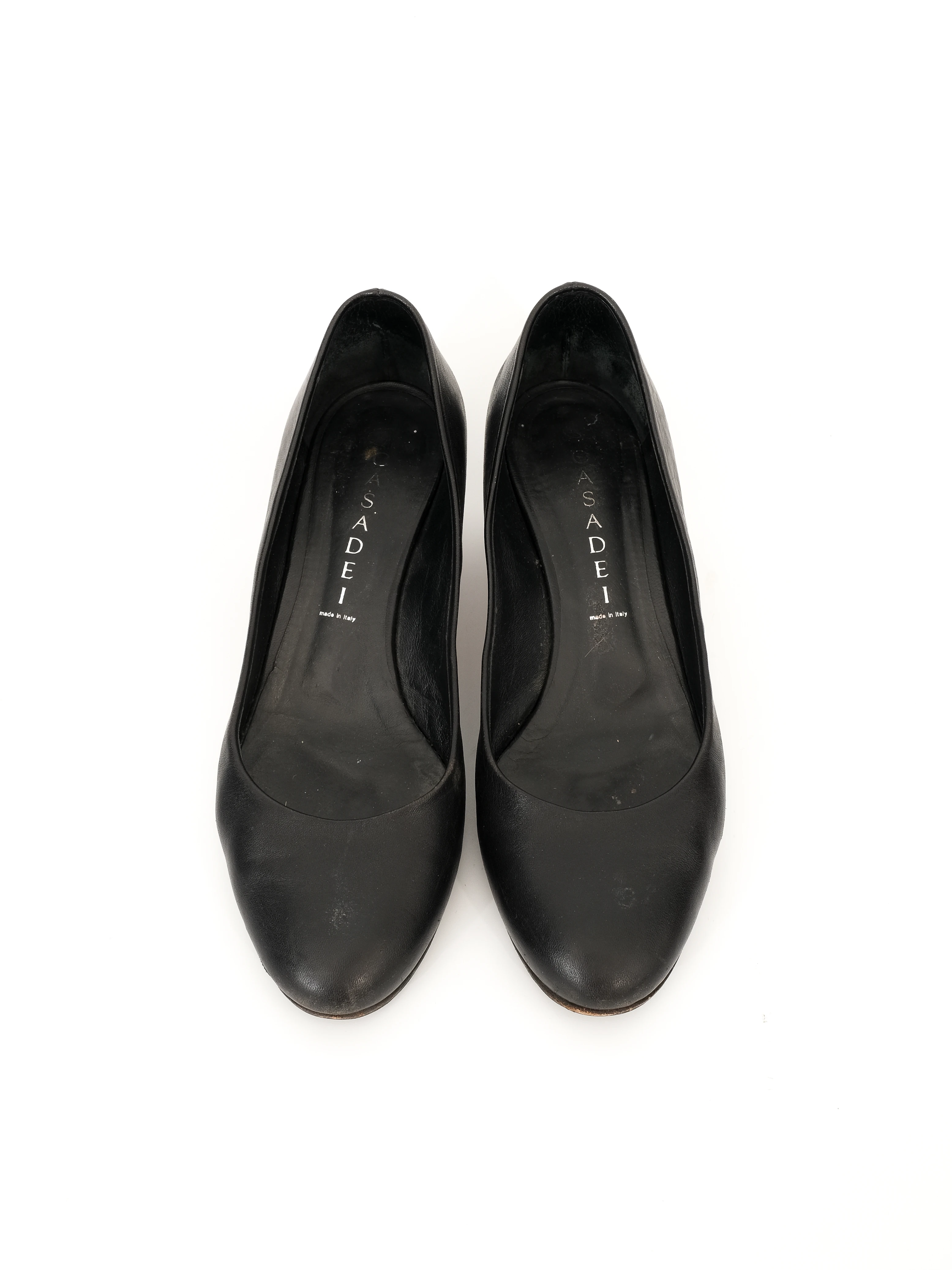 Casadei Black Leather Pumps — 3