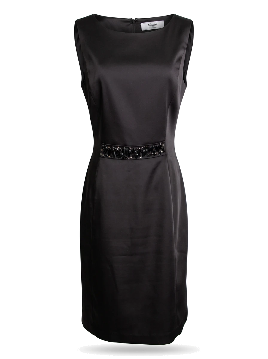 Blumarine Black Polyester Sleeveless Dress — 1