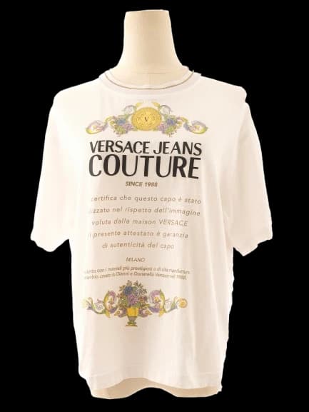 Versace Jeans White Polyester T-Shirt — photo 1