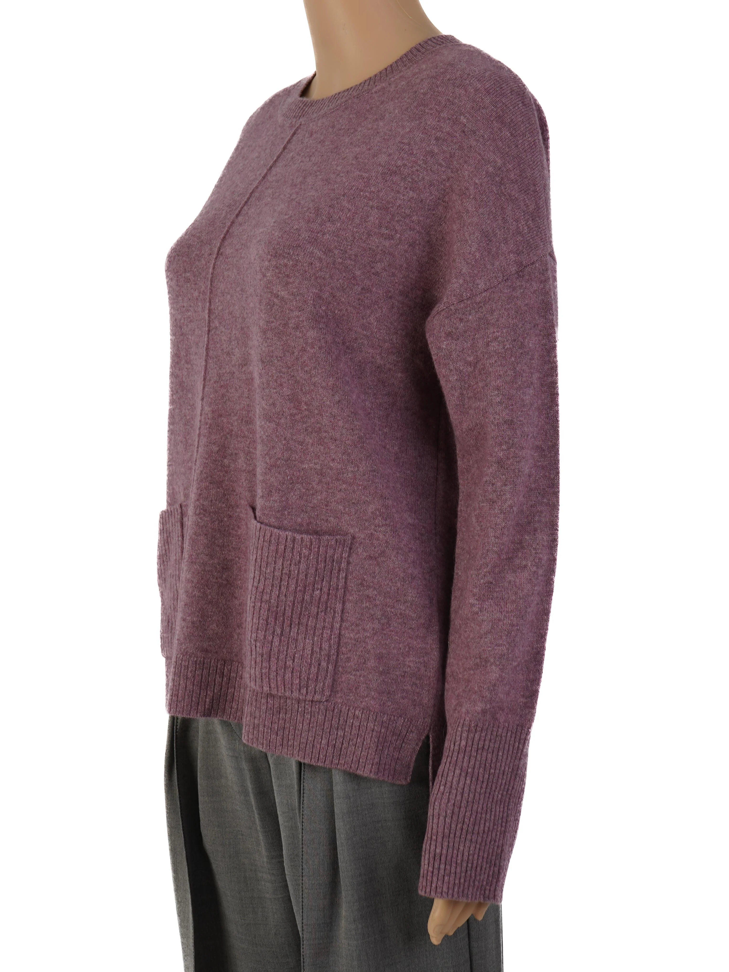 Elie Tahari Purple Cashmere Pullover — 2