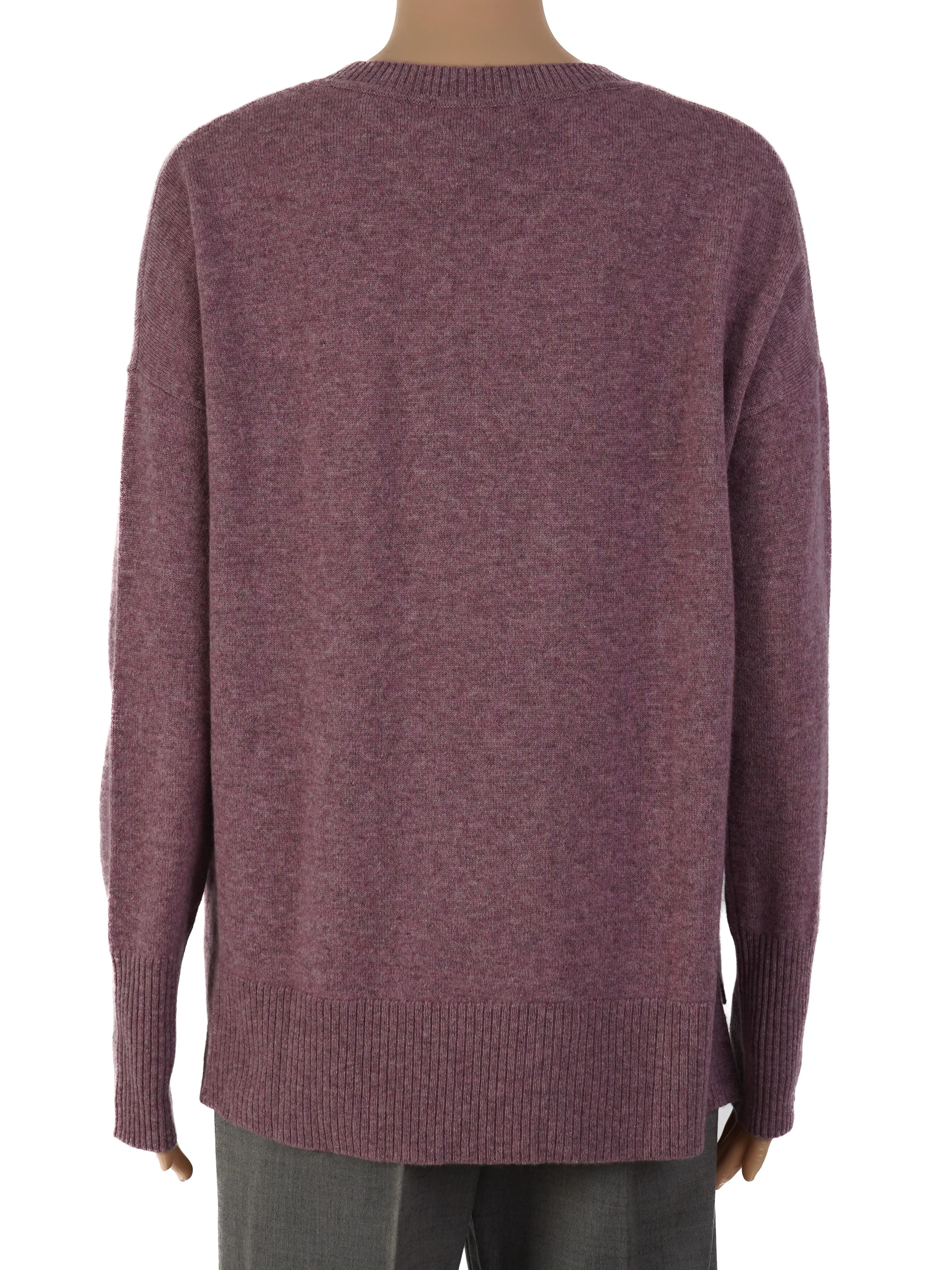 Elie Tahari Purple Cashmere Pullover — 3