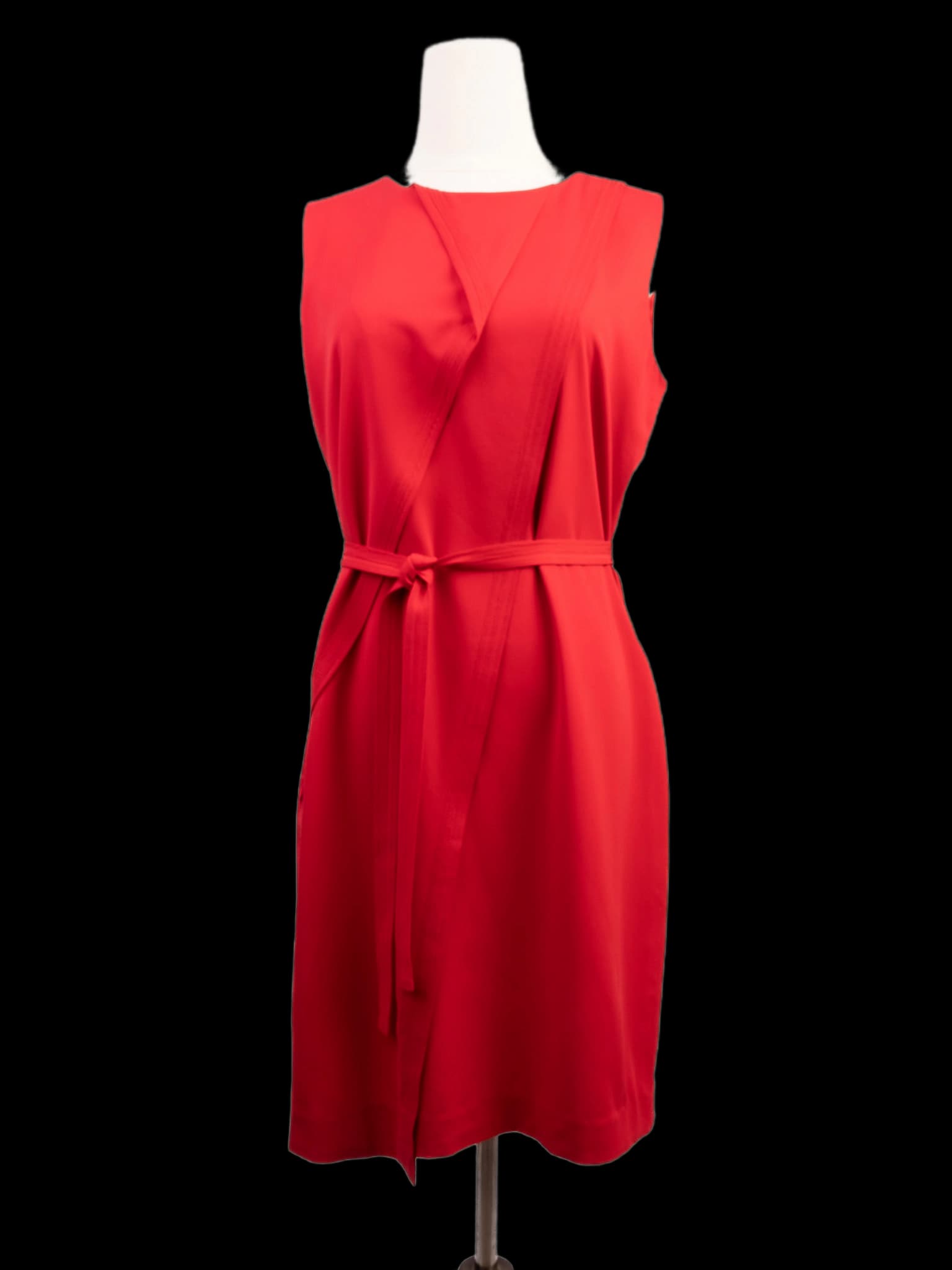 Elie Tahari Red Silk Sleeveless Dress — photo 1