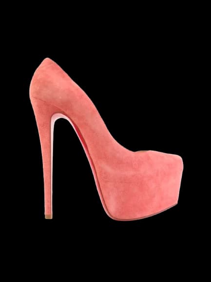 Christian Louboutin Pink Leather Pumps