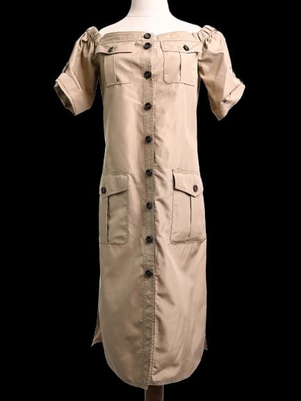 Escada Green Silk Casual Dress — photo 1