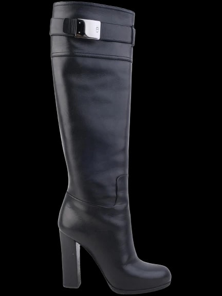 Dior Black Leather Boots — 1
