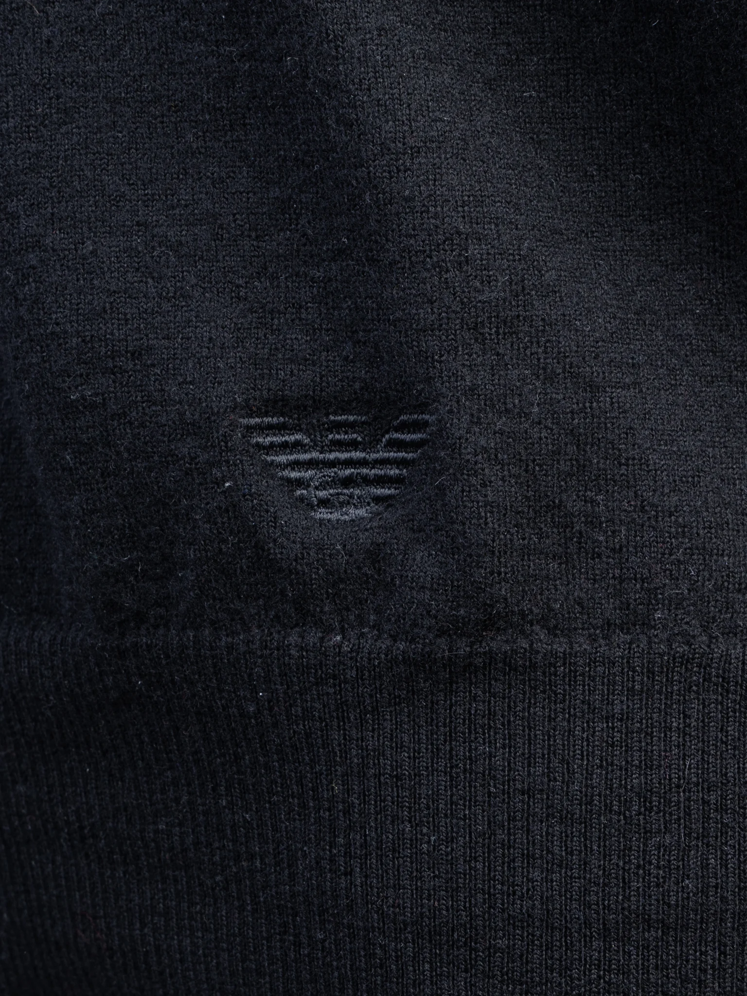 Emporio Armani Black Wool Pullover — 2