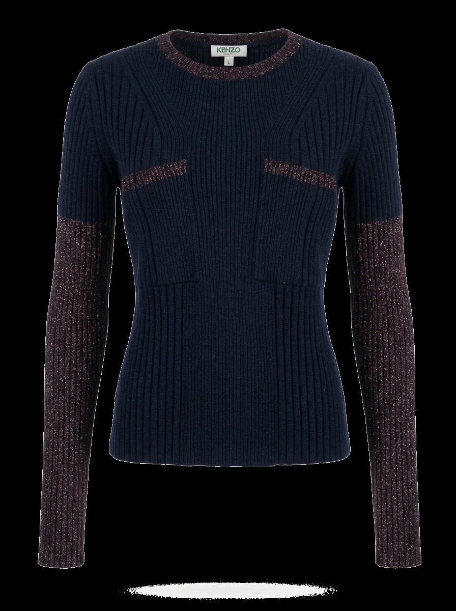 Kenzo Blue Wool Sweater — 1