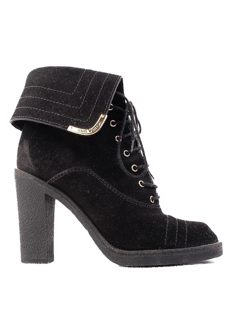 Louis Vuitton Black Leather Boots — 2