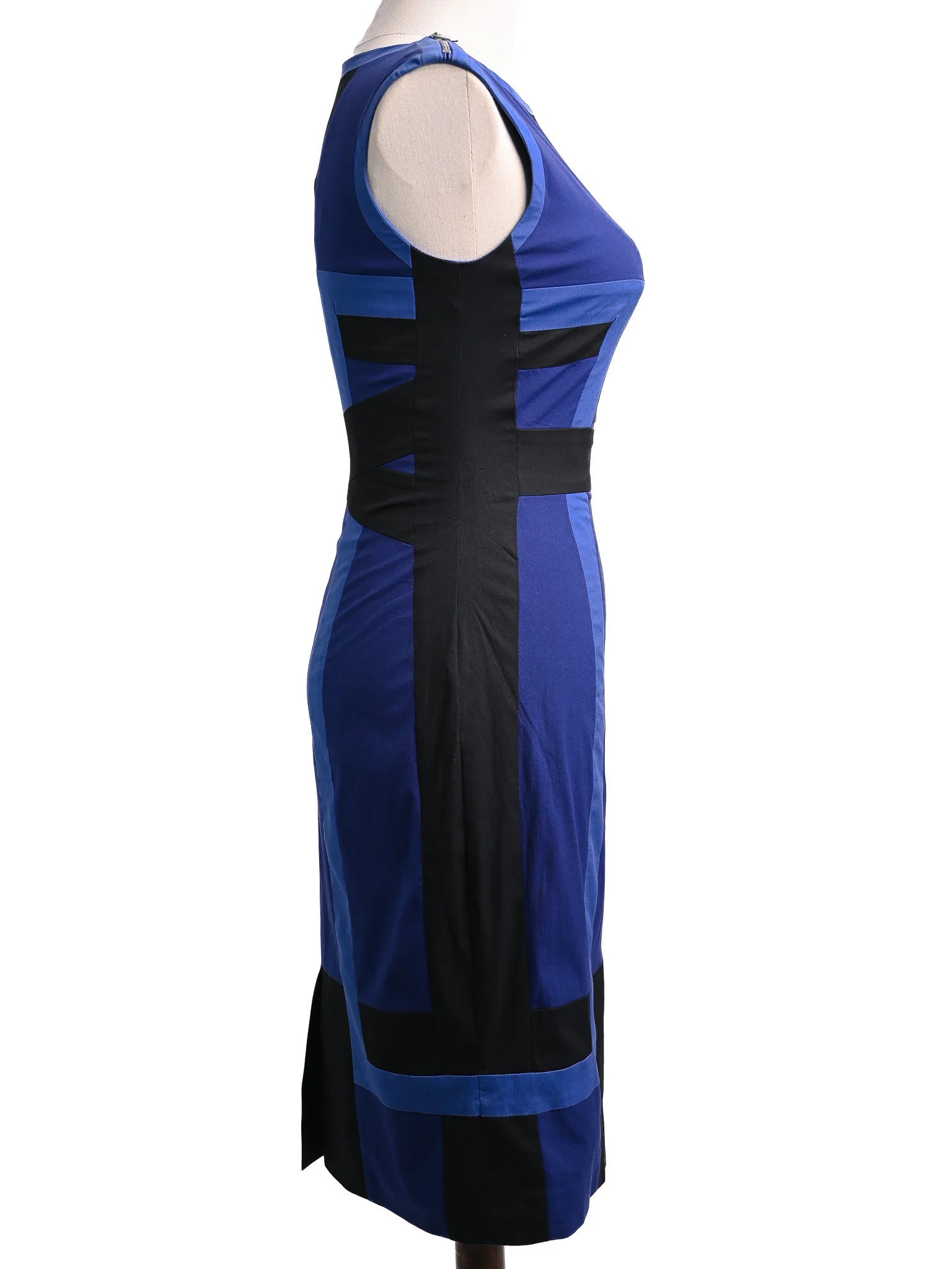 Karen Millen Blue Cotton Mini Dress — 3