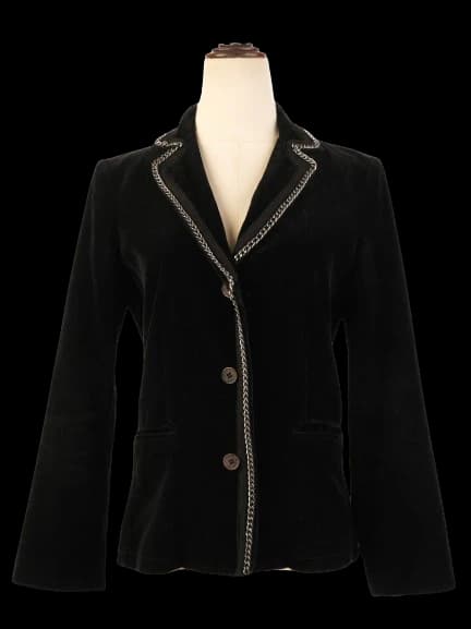 Byblos Black Cotton Blazer
