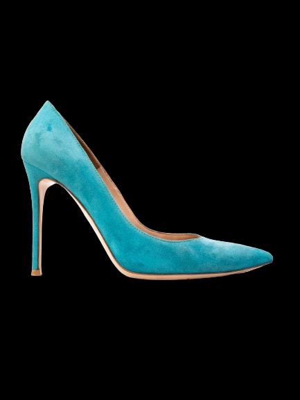 Gianvito Rossi Blue Genuine suede High Heel Pumps — 1