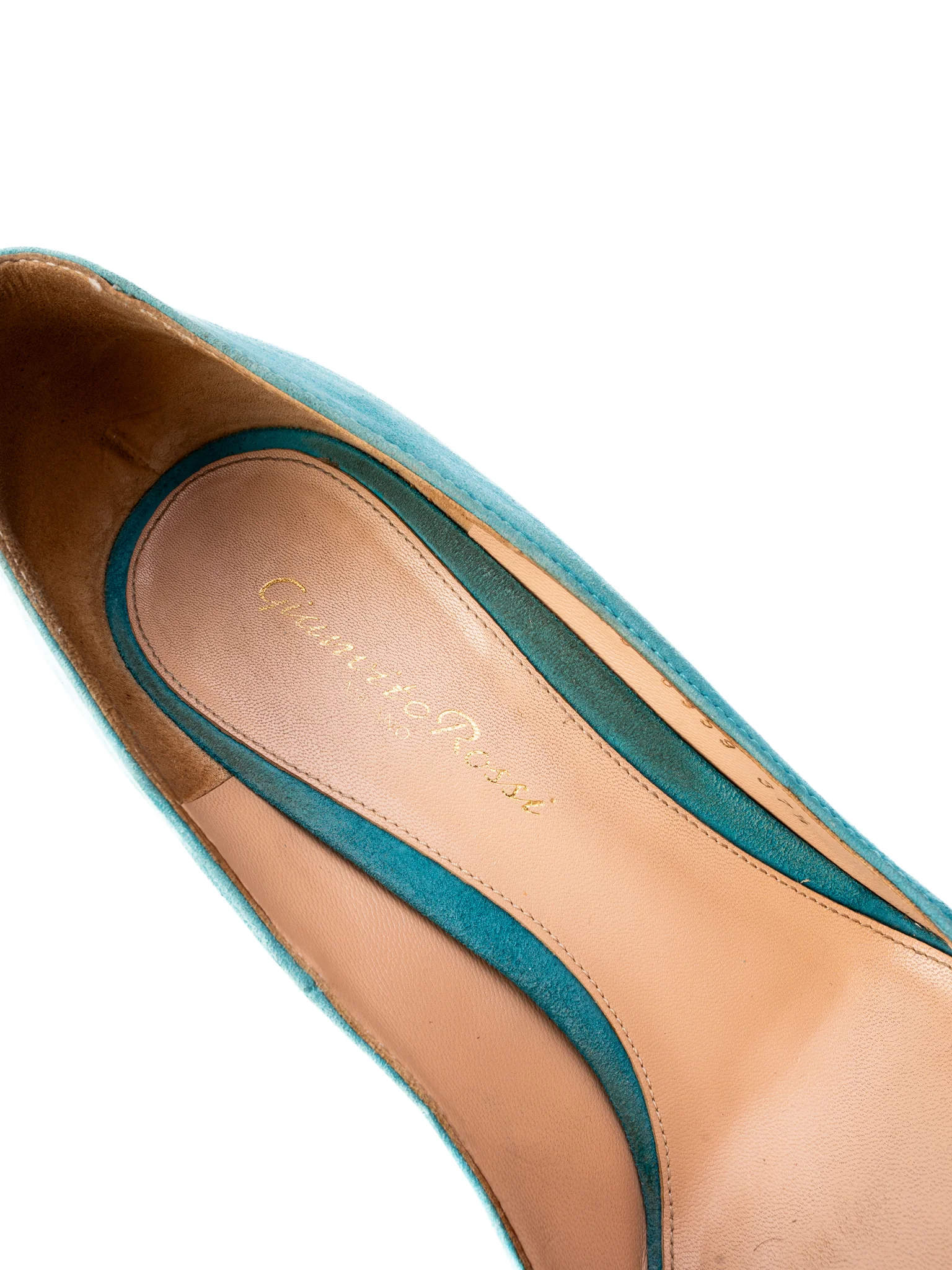 Gianvito Rossi Blue Genuine suede High Heel Pumps — 2