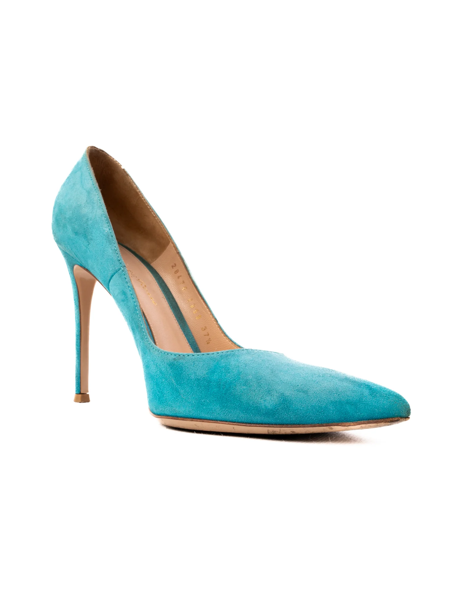 Gianvito Rossi Blue Genuine suede High Heel Pumps — 3