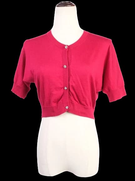 Dolce Gabbana Red Cashmere Cardigan