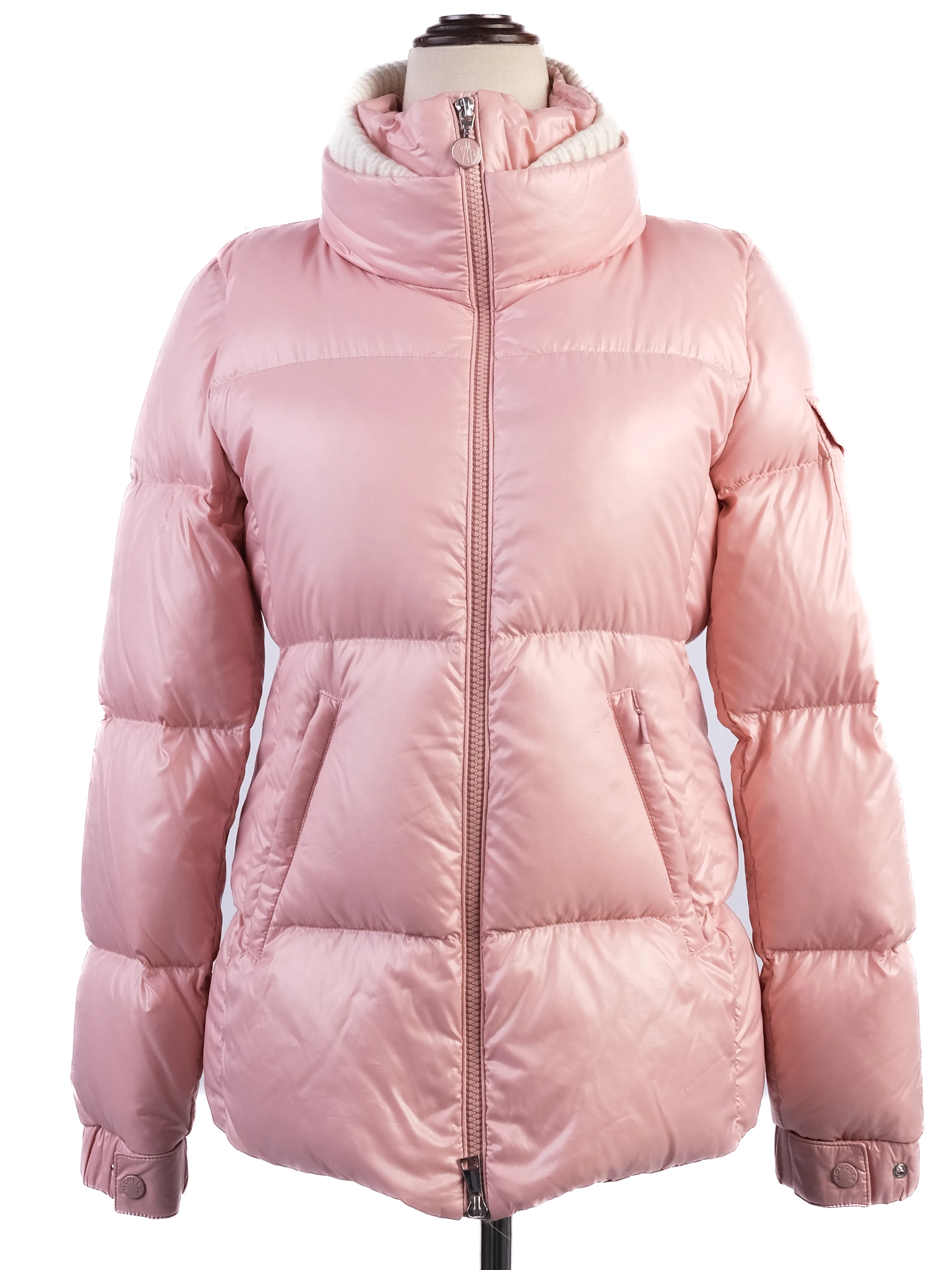 Moncler Pink Nylon Puffer Jacket — 3